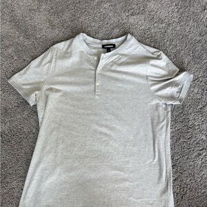 Express Men’s Light Gray Shirt